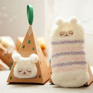 MissYou Animal Embroidered Socks