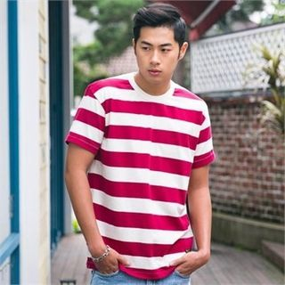 STYLEMAN Short-Sleeve Striped T-Shirt