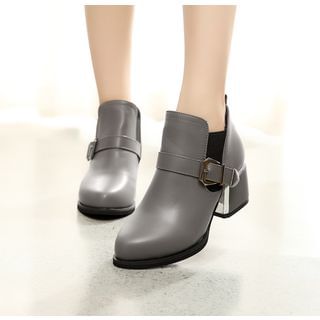 Cinde Shoes Block Heel Ankle Boots