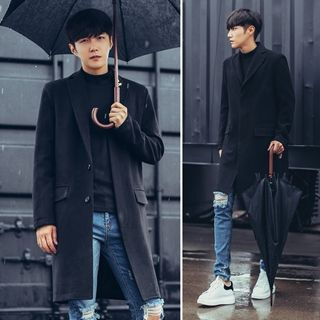 MRCYC Notched-Lapel Wool Blend Coat