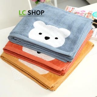 Bear-Print Bath Towel