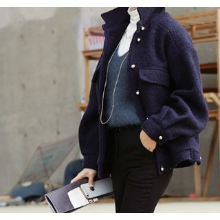 ssongbyssong Pocket-Detail Wool Blend Jacket