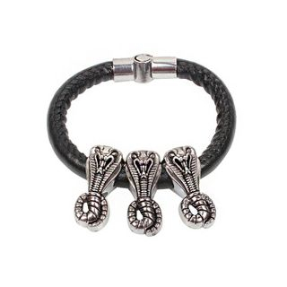 KINNO Snake Faux Leather Bracelet