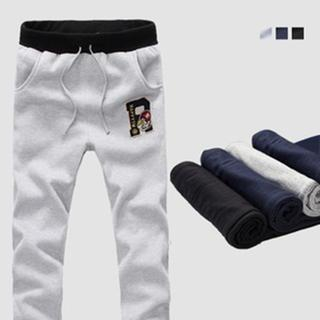 Alvicio Applique Drawstring Sweatpants