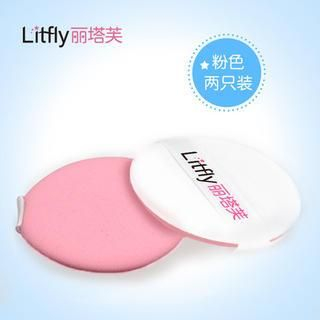 Litfly BB Cushion Foundation Puff (Pink) 2 pcs