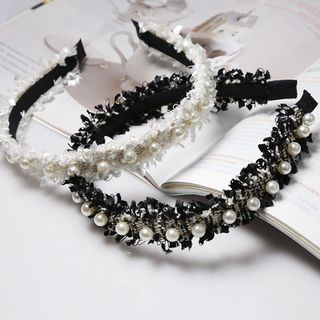 Miss Max Faux Pearl Hairband