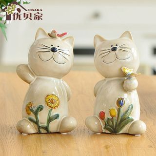 Ubaka Set of 2: Cat Ornament