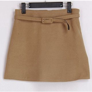 Everose Belted A-Line Skirt