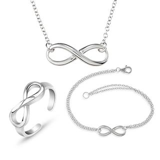 Love Generation Set of 3: No.8 Short Necklace + Bracelet + Ring