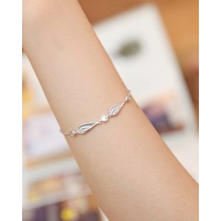 Miss21 Korea Wing Silver Chain Bracelet