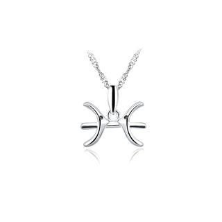 BELEC 925 Sterling Silver Constellation Pisces Pendant with Necklace