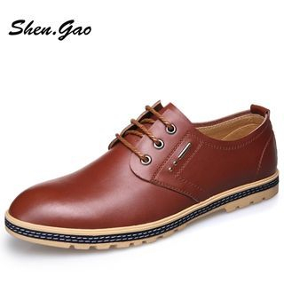 SHEN GAO Genuine-Leather Oxfords