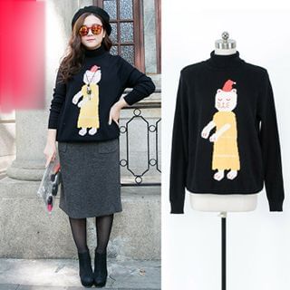 Amizi Cat Printed Pullover