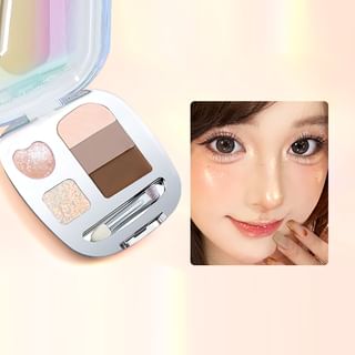 Gella's - Eyelight Dreamweaving Under-Eye Palette - Y01#Chill Milk Apricot #Y01 Chill Milk Apricot