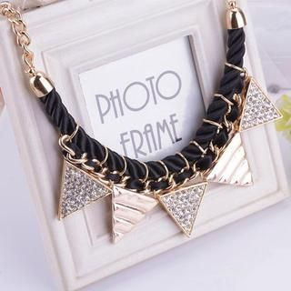 Best Jewellery Rhinestone Triangle Necklace