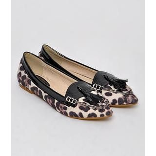 yeswalker Leopard Print Loafers