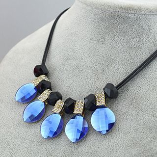 Glitglow Rhinestone Jeweled Necklace