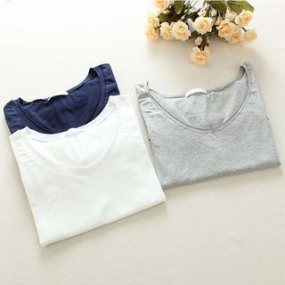 Mushi Plain Long-Sleeve T-Shirt