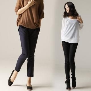 Pleated Slim-Fit Pants