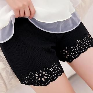 Little Flower Lace Perforated Chiffon Undershorts