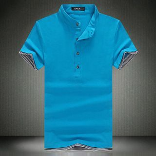 Riverland Striped Trim Polo Shirt