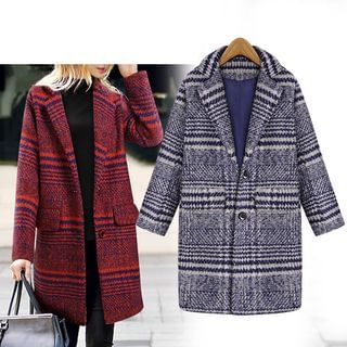 trendedge Check Woolen Coat