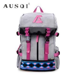 Ausqi Color-Block Printed Backpack