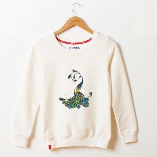 Onoza Peacock-Print Sweatshirt