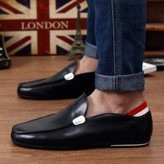 Hipsteria Faux-Leather Slip-Ons