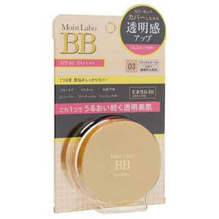 Meishoku Brilliant Colors - Moist Labo BB Mineral Pressed Powder SPF 40 PA++++ 03 Natural Ocher