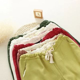 Mushi Fleece-Lined Drawstring Pants