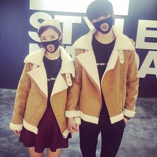 ZZP HOMME Matching Couple Faux Suede Jacket