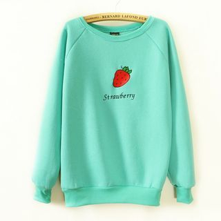 Maymaylu Dreams Strawberry Embroidered Pullover