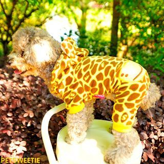 Pet Sweetie Giraffe Printed Dog Hoodie