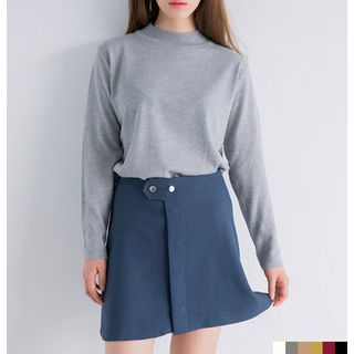 Someday, if Mock-Neck Knit Top