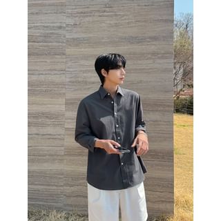 Long-Sleeve Cotton Shirt