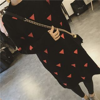 Viana Smile Maternity Triangle Pattern Knit Dress