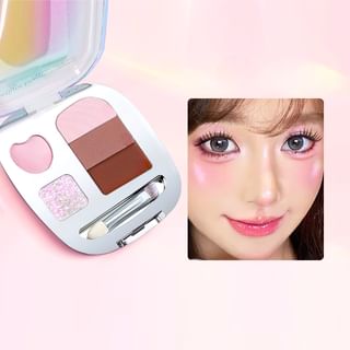 Gella's - Eyelight Dreamweaving Under-Eye Palette - Y02#Strawberry Puff #Y02 Strawberry Puff
