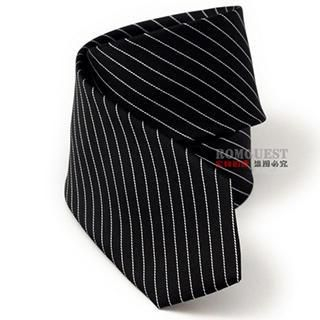 Romguest Striped Tie Black - One Size