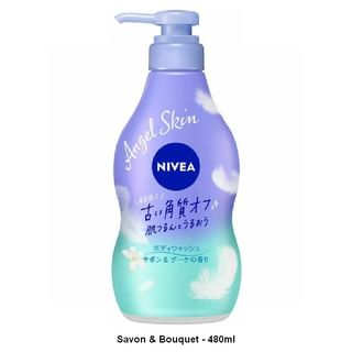 Nivea Japan - Angel Skin Body Wash Savon & Bouquet - 480Ml