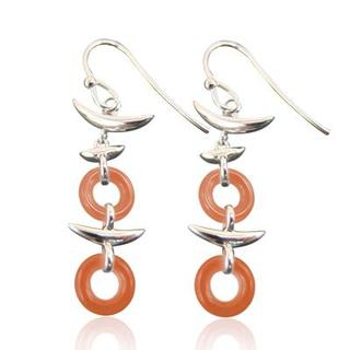 ZN Concept Red Agate Earrings