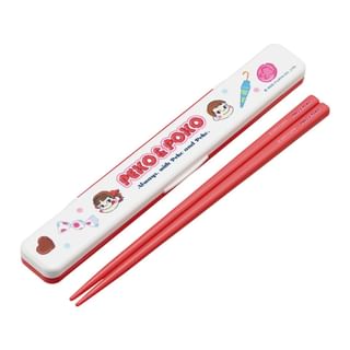 PEKO & POKO Chopsticks with Case 18cm Chopsticks/180mm, Case/190Ã31Ã13mm