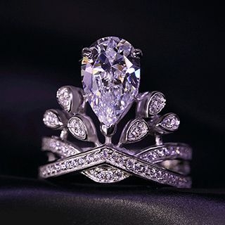 Nanazi Jewelry Rhinestone Tiara Ring