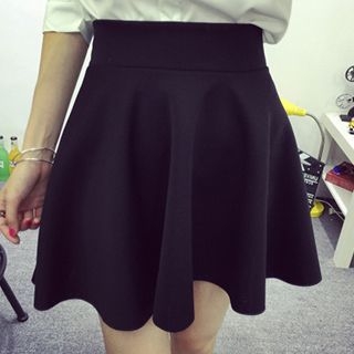 Glen Glam Frilled A-Line Skirt