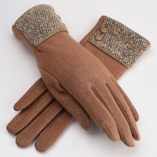 RGLT Scarves Embroidered Gloves