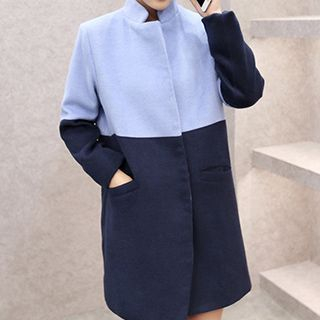 Emeline Color Block Long Coat