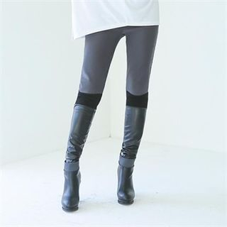 GLAM12 Synthetic-Leather Leggings