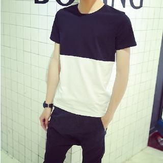Bestrooy Two-Tone Short-Sleeve T-Shirt