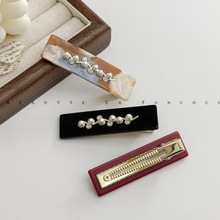 Faux Pearl Acetate Hair Clip