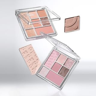Chioture - Textural 7-Color Eyeshadow Palette - 3 Types 03# Milk Melon - 9G